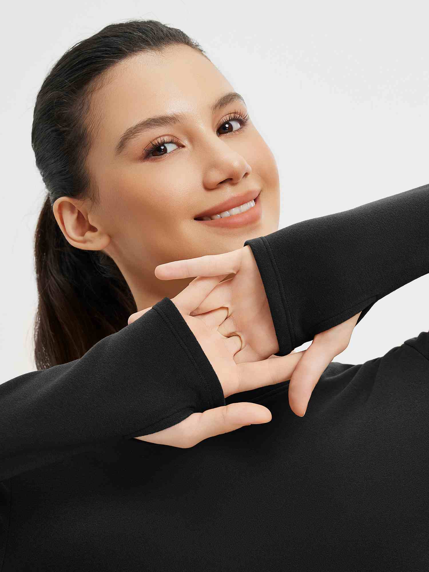 Yoga Side Drawstring Long Sleeve T-Shirt