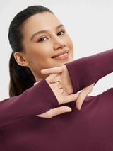 Yoga Side Drawstring Long Sleeve T-Shirt