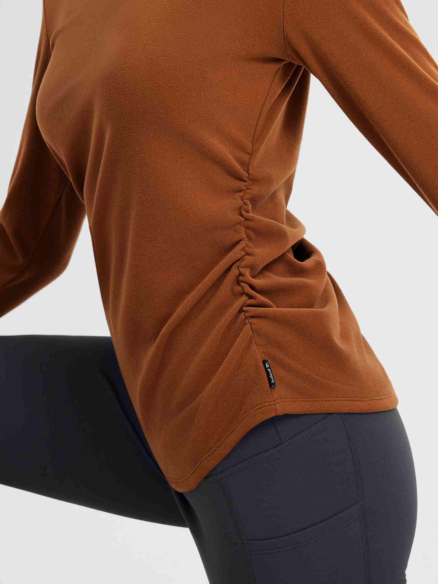 Yoga Side Drawstring Long Sleeve T-Shirt