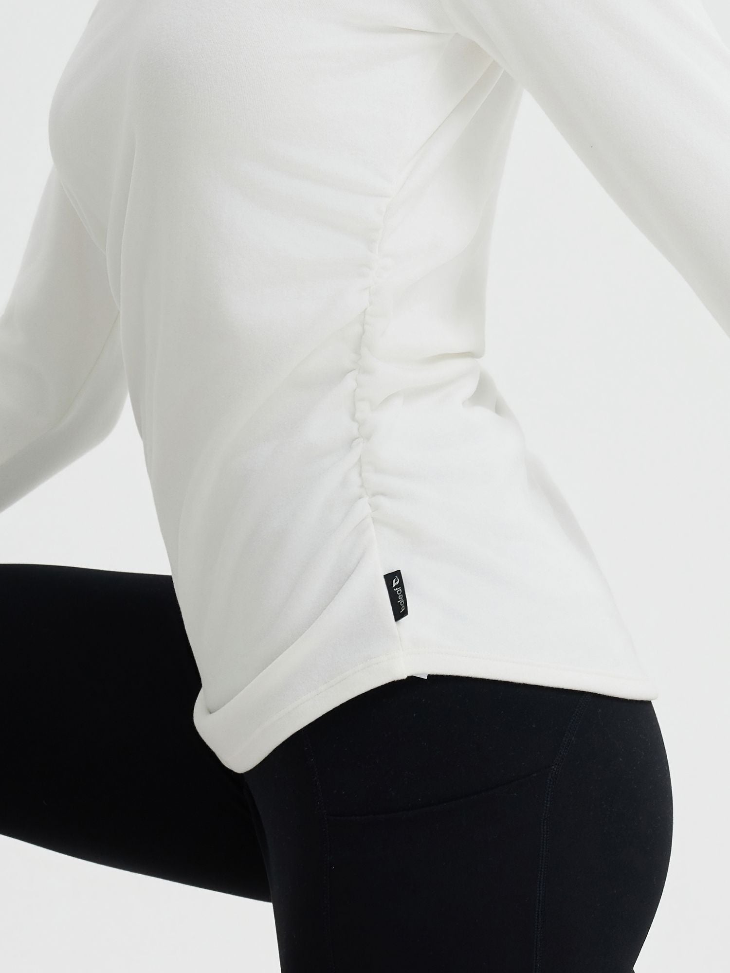 Yoga Side Drawstring Long Sleeve T-Shirt