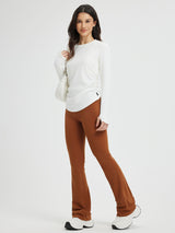 Yoga Side Drawstring Long Sleeve T-Shirt