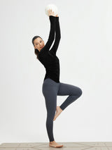 Yoga Side Drawstring Long Sleeve T-Shirt