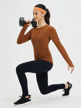 Yoga Side Drawstring Long Sleeve T-Shirt