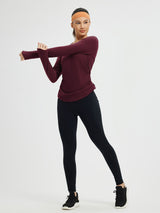 Yoga Side Drawstring Long Sleeve T-Shirt