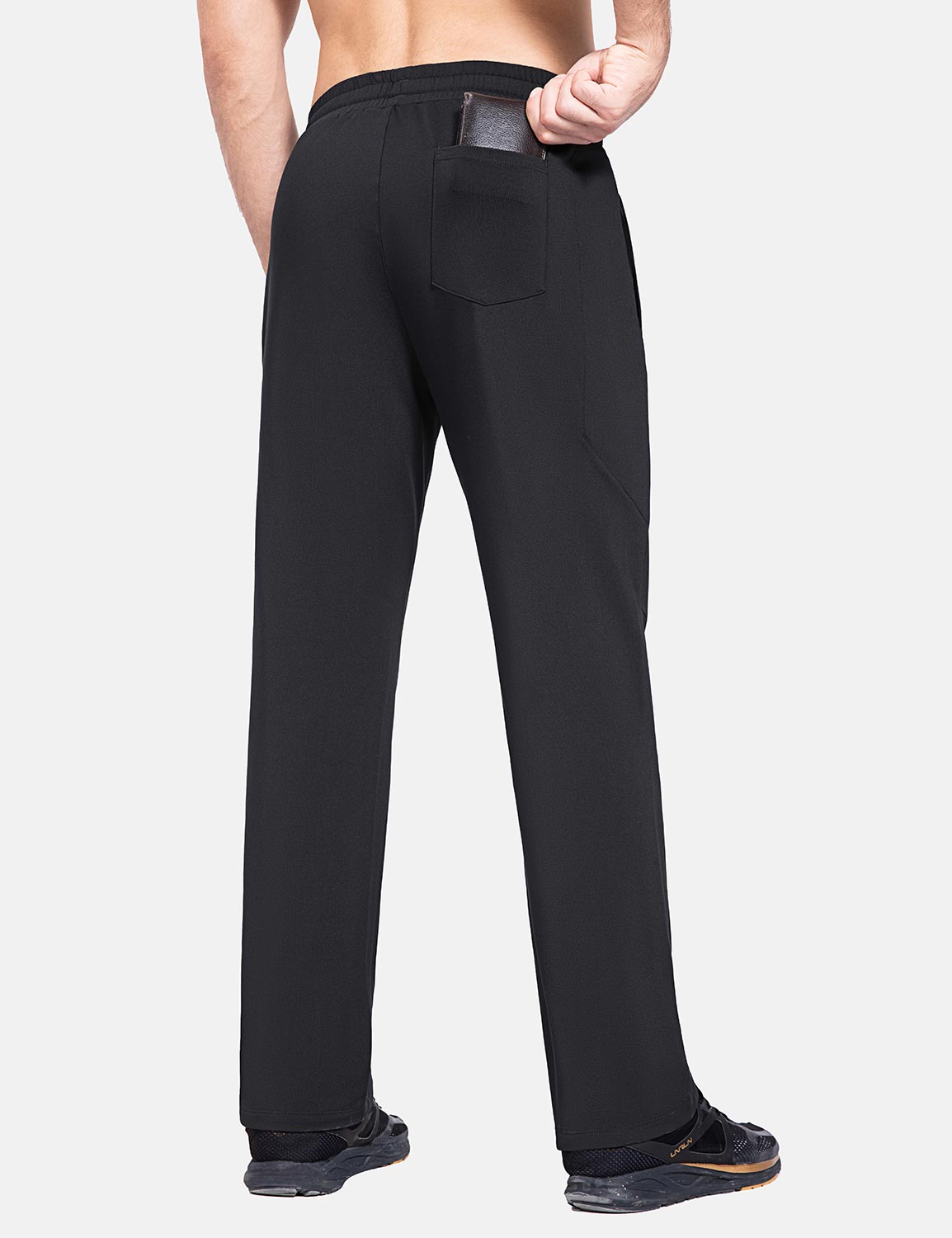 Baleaf Men's Laureate 29' Thermal Water-Resistant Pants cbh051 Anthracite Back