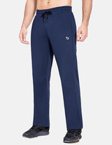Baleaf Men's Laureate 29' Thermal Water-Resistant Pants cbh051 Ocean Cavern Front