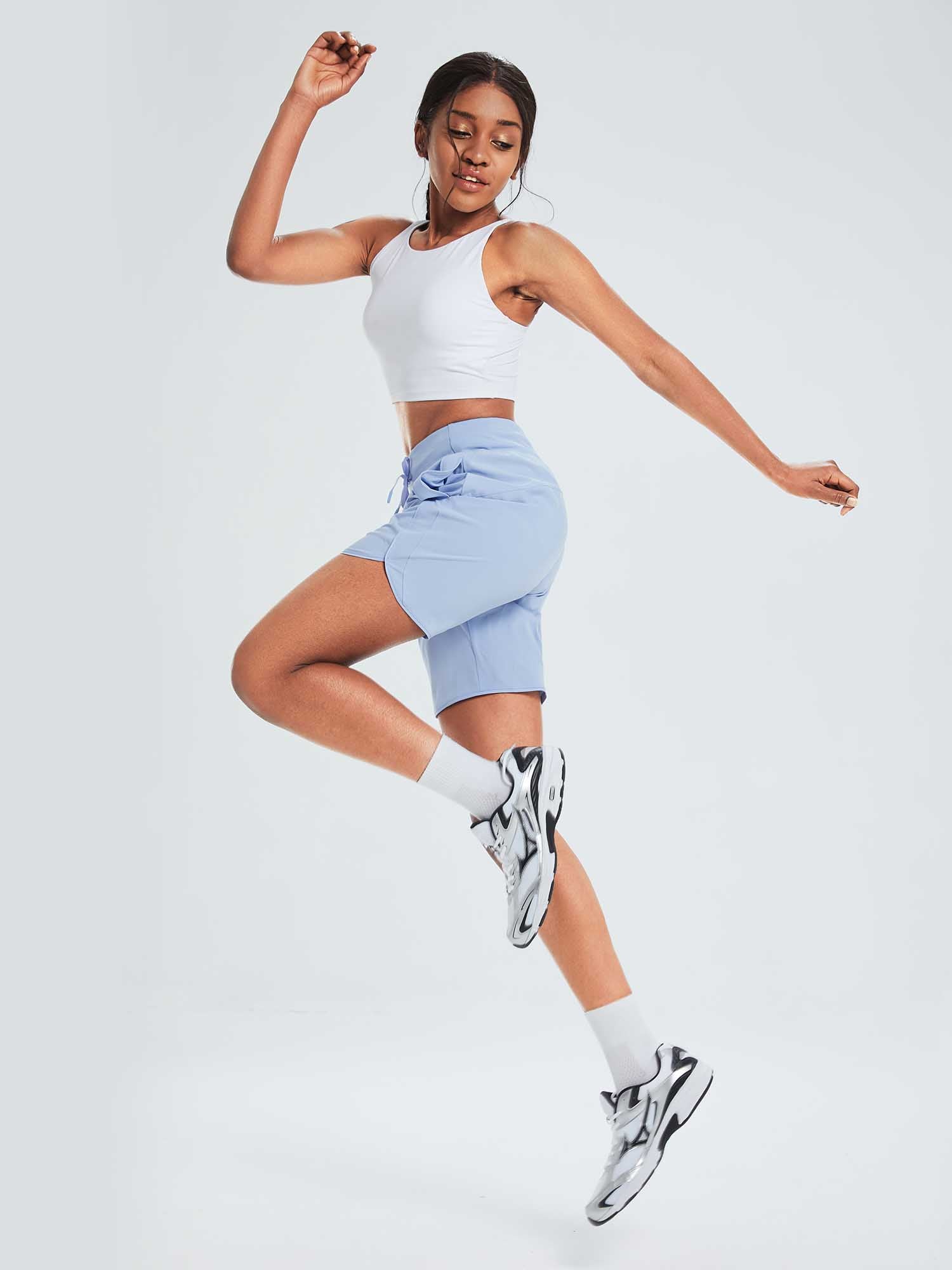 Women's 7' High-Waisted Quick-Dry Running Shorts