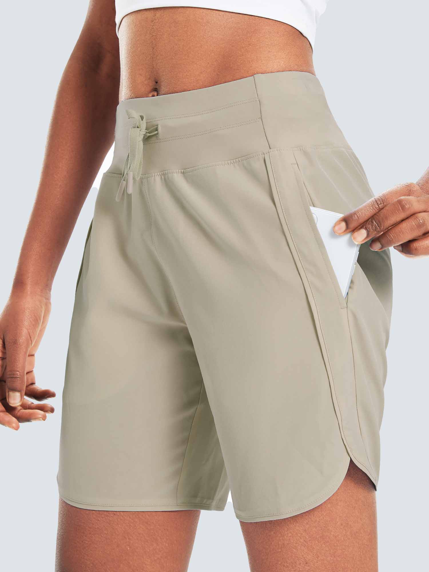 Women's 7' High-Waisted Quick-Dry Running Shorts