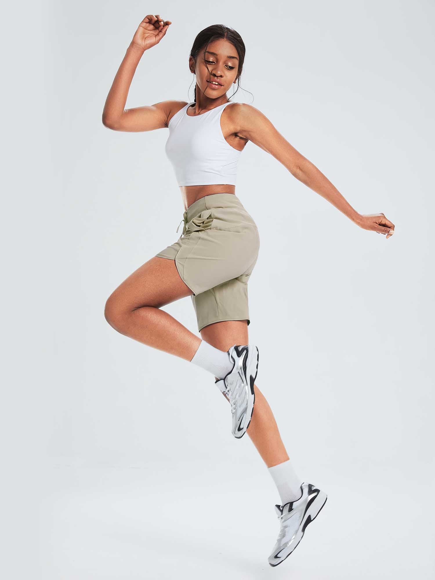 Women's 7' High-Waisted Quick-Dry Running Shorts