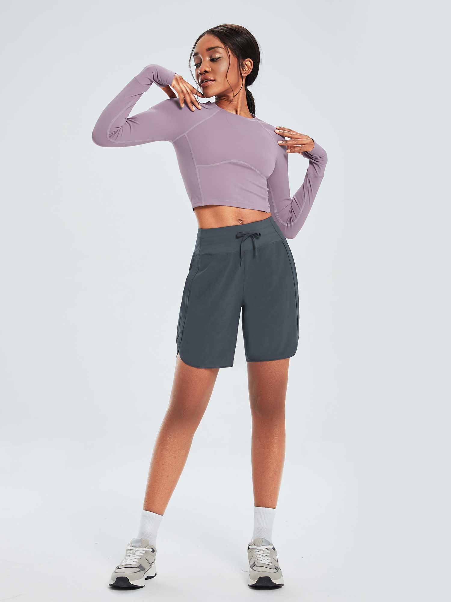 Women's 7' High-Waisted Quick-Dry Running Shorts