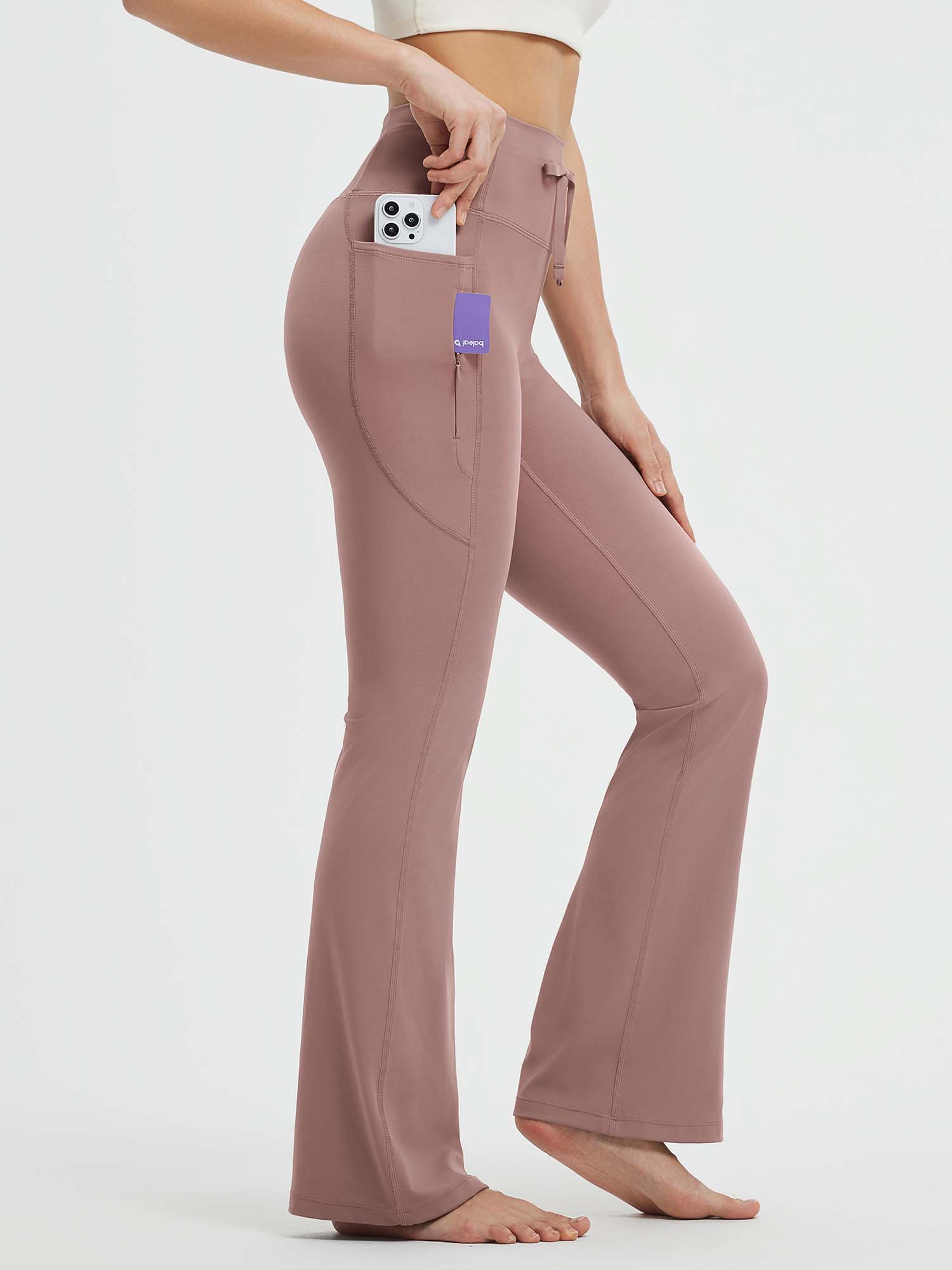 Yoga Drawstring High Waisted Flared Pants
