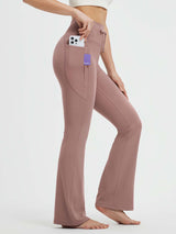Yoga Drawstring High Waisted Flared Pants
