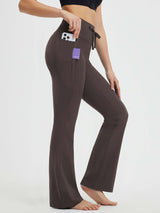 Yoga Drawstring High Waisted Flared Pants