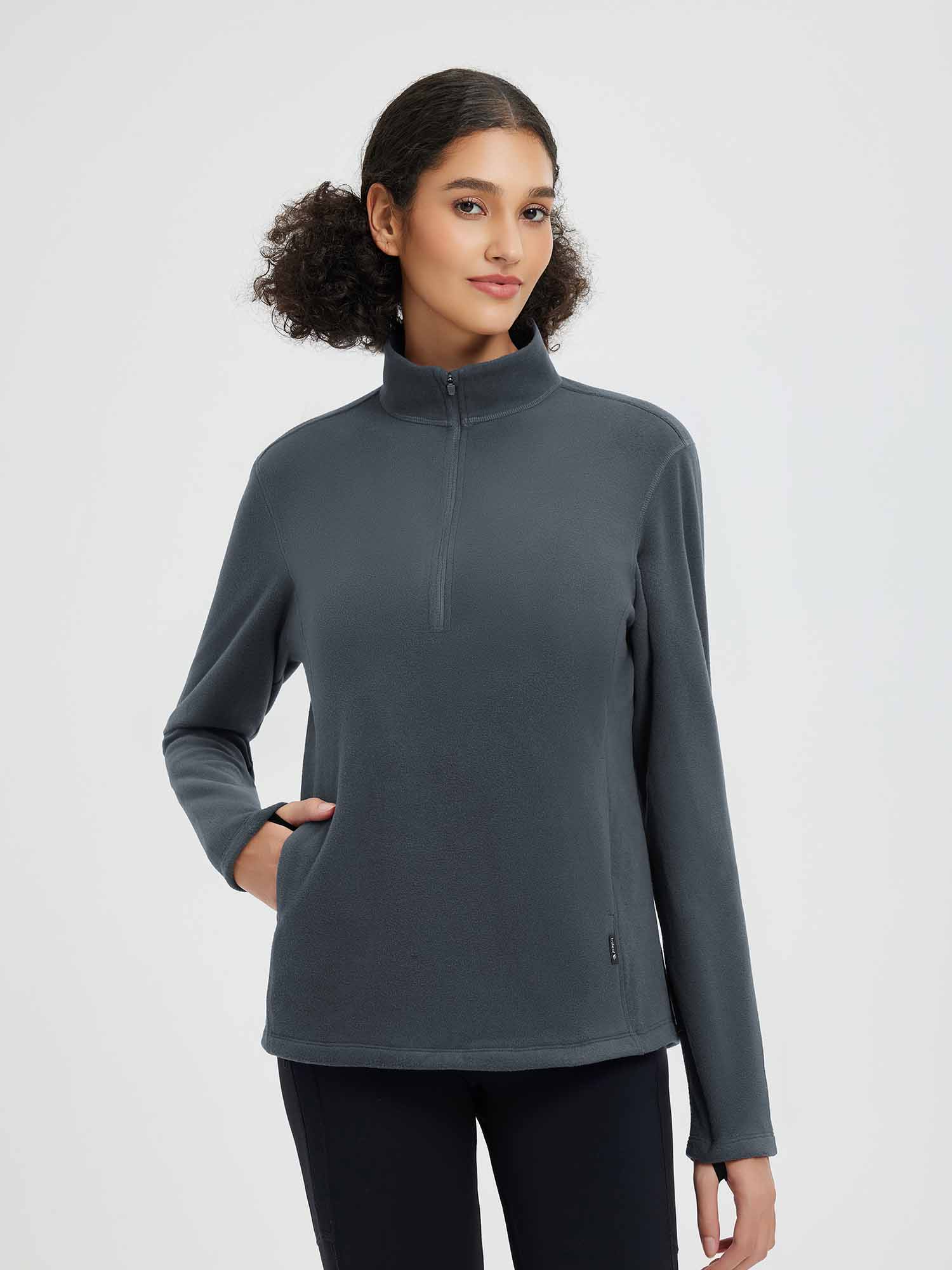 Outdoor Knitted Shaker 1/4 Warm Pullover Hoodie