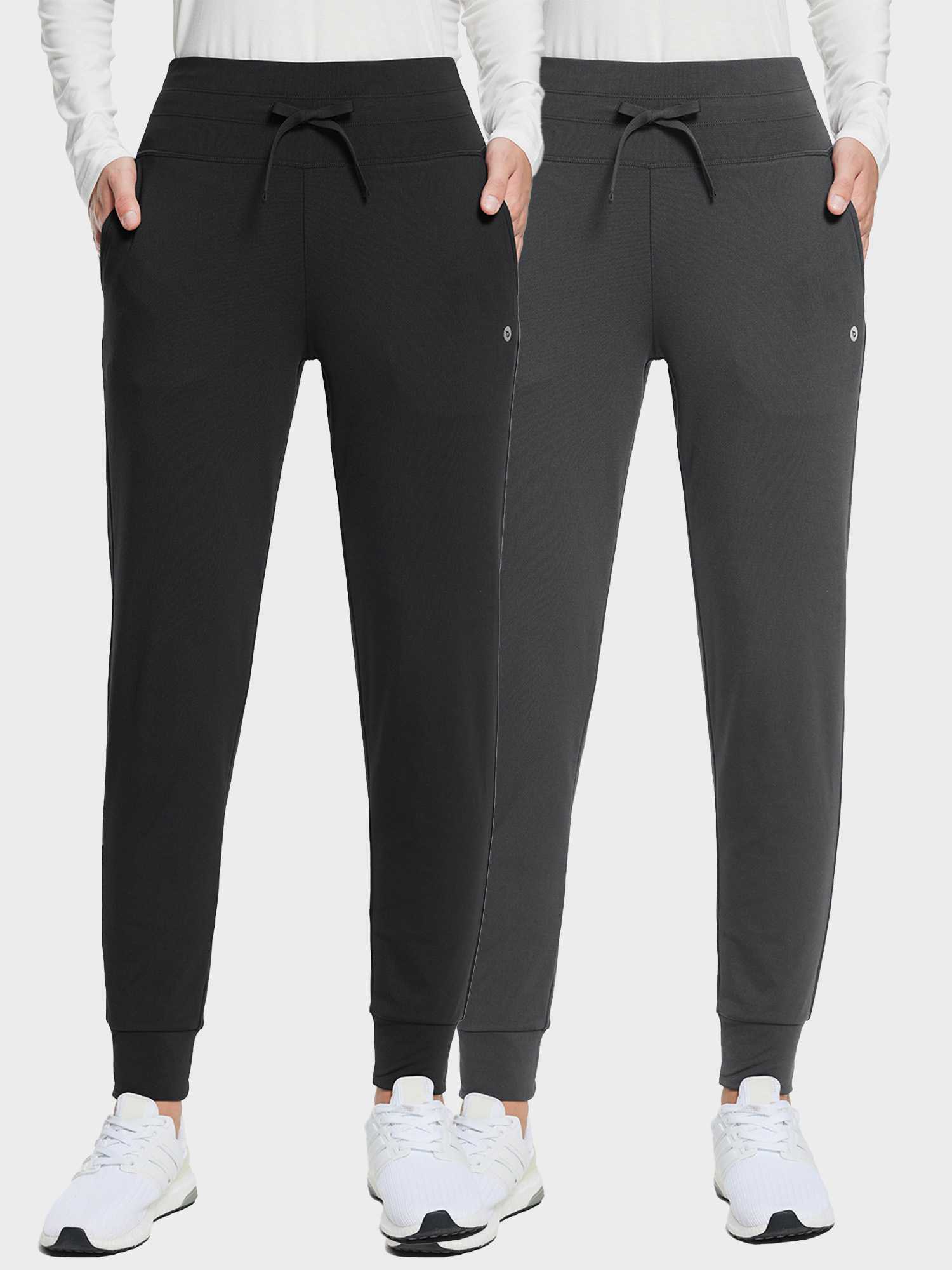 Yoga Fleece Skinny Drawstring Leggings (2 Pack)
