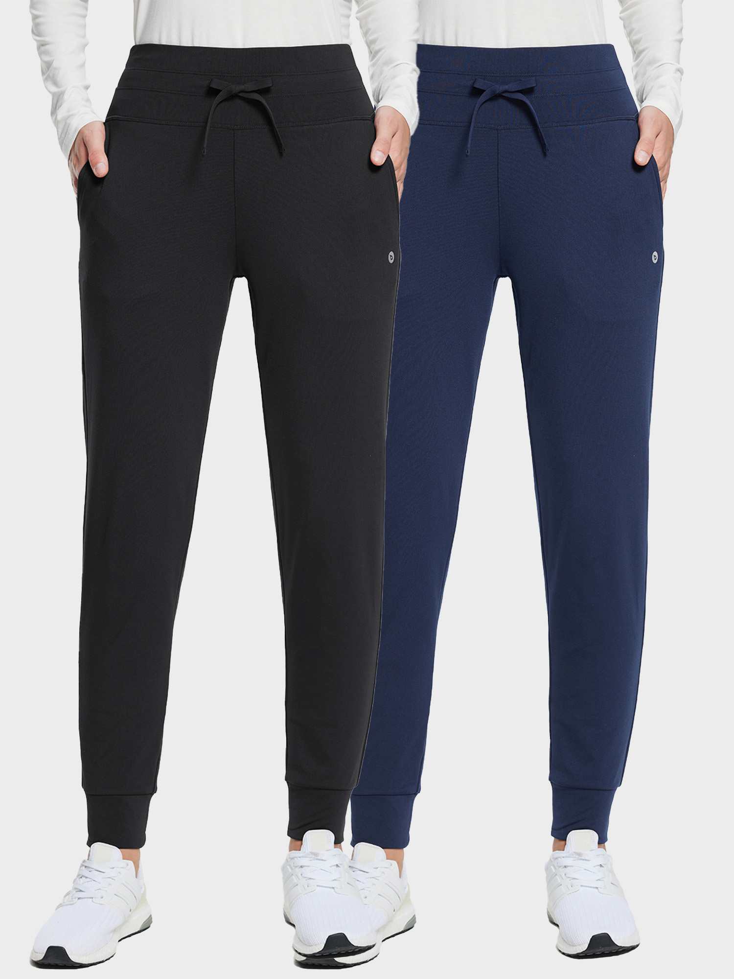 Yoga Fleece Skinny Drawstring Leggings (2 Pack)