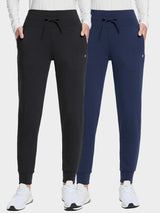 Yoga Fleece Skinny Drawstring Leggings (2 Pack)
