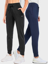 Yoga Fleece Skinny Drawstring Leggings (2 Pack)