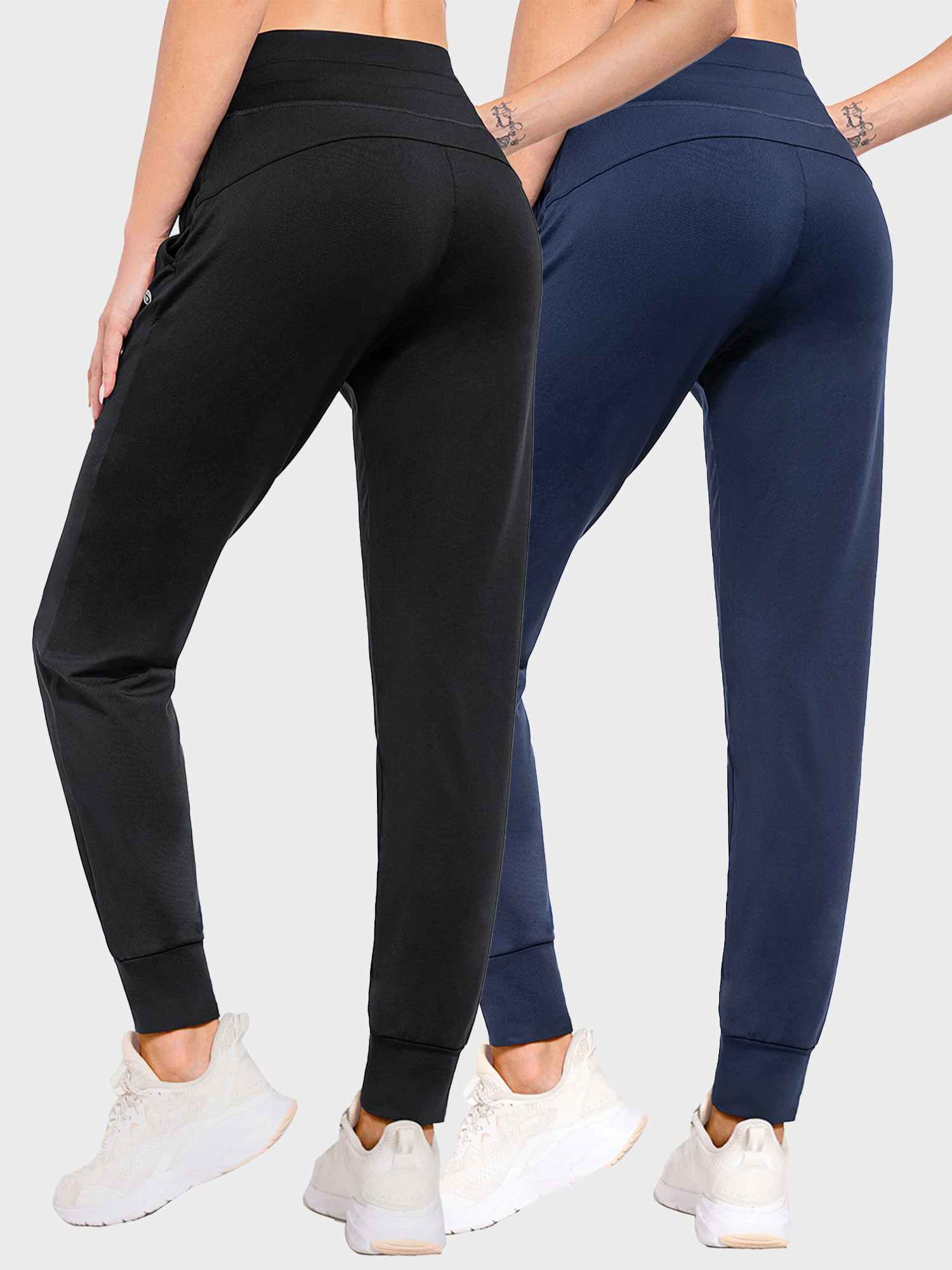 Yoga Fleece Skinny Drawstring Leggings (2 Pack)