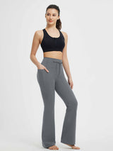 Yoga Drawstring High Waisted Flared Pants