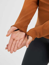 Running Half-Turtleneck Fleece Long-Sleeve T-Shirt