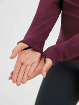 Running Half-Turtleneck Fleece Long-Sleeve T-Shirt
