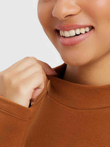 Running Half-Turtleneck Fleece Long-Sleeve T-Shirt
