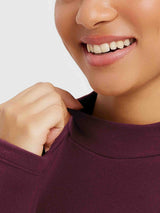 Running Half-Turtleneck Fleece Long-Sleeve T-Shirt