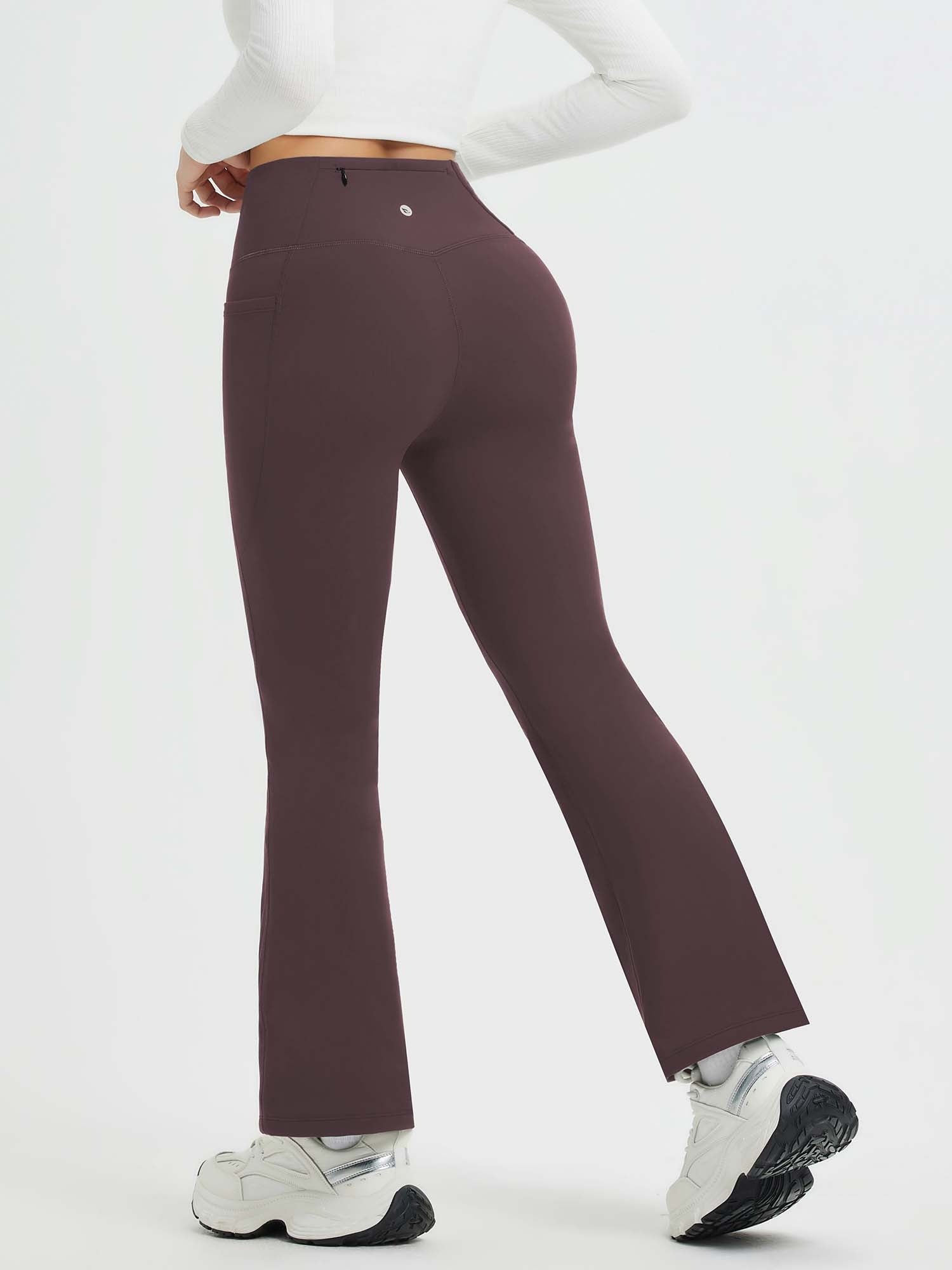 Yoga Drawstring High-Waisted Flared Pants (Petite Fit)