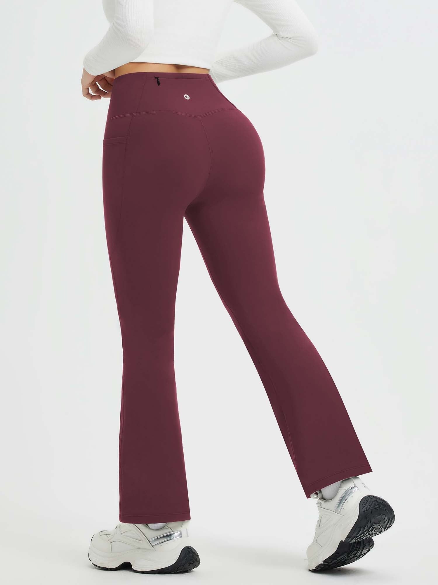 Yoga Drawstring High-Waisted Flared Pants (Petite Fit)