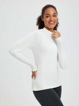 Running Half-Turtleneck Fleece Long-Sleeve T-Shirt