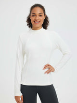 Running Half-Turtleneck Fleece Long-Sleeve T-Shirt