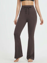 Yoga Drawstring High Waisted Flared Pants