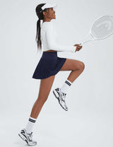 Baleaf Women's High Waisted Athletic Golf Skorts with Shorts Pockets dbd007 Eclipse Full