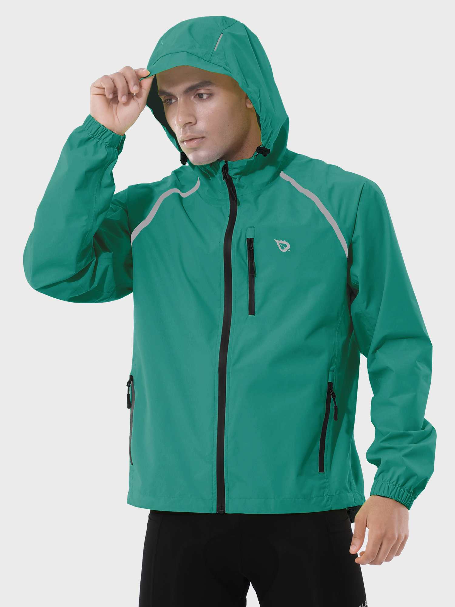 Men's UPF 50+ Waterproof Cycling Rain Jacket
