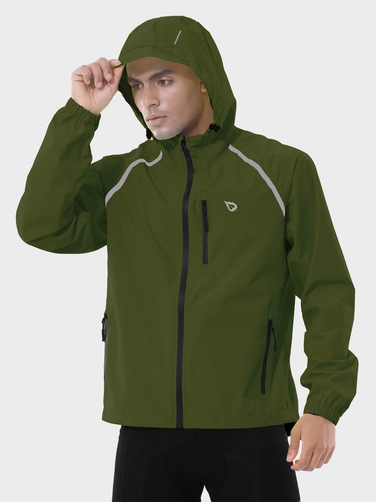Men's UPF 50+ Waterproof Cycling Rain Jacket