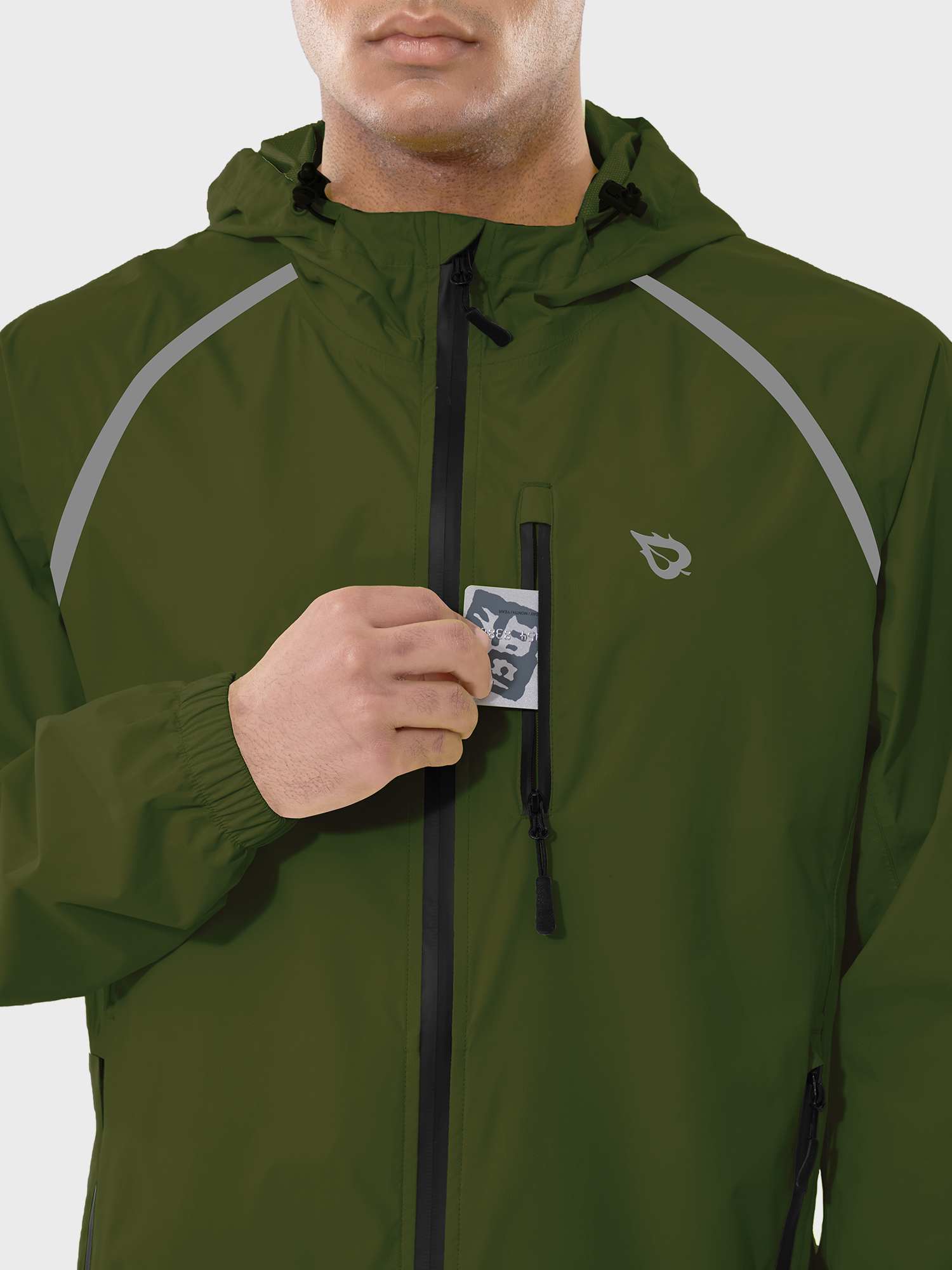 Men's UPF 50+ Waterproof Cycling Rain Jacket