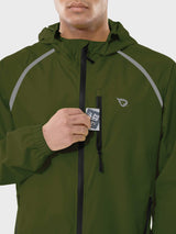 Men's UPF 50+ Waterproof Cycling Rain Jacket