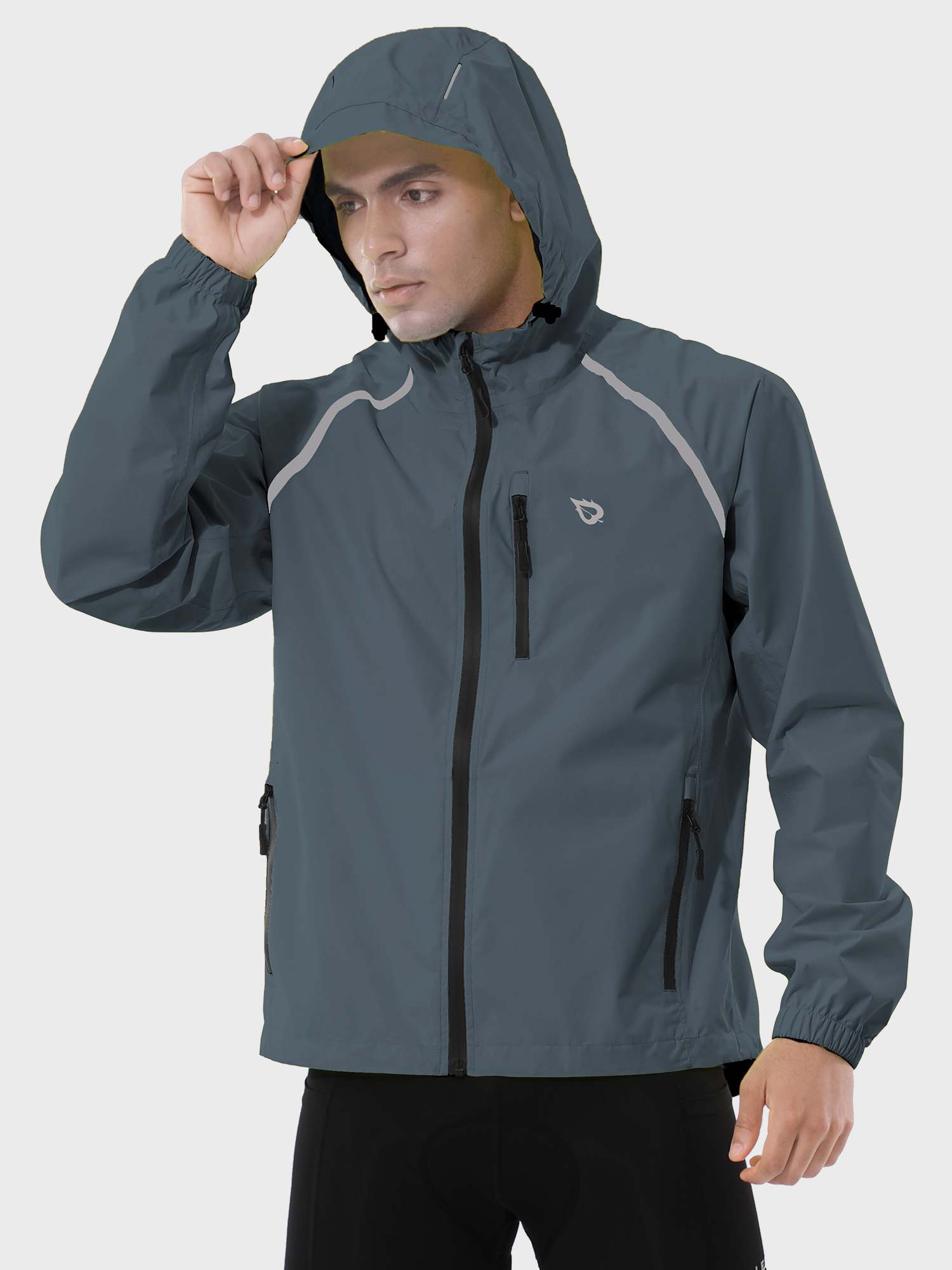Men's UPF 50+ Waterproof Cycling Rain Jacket