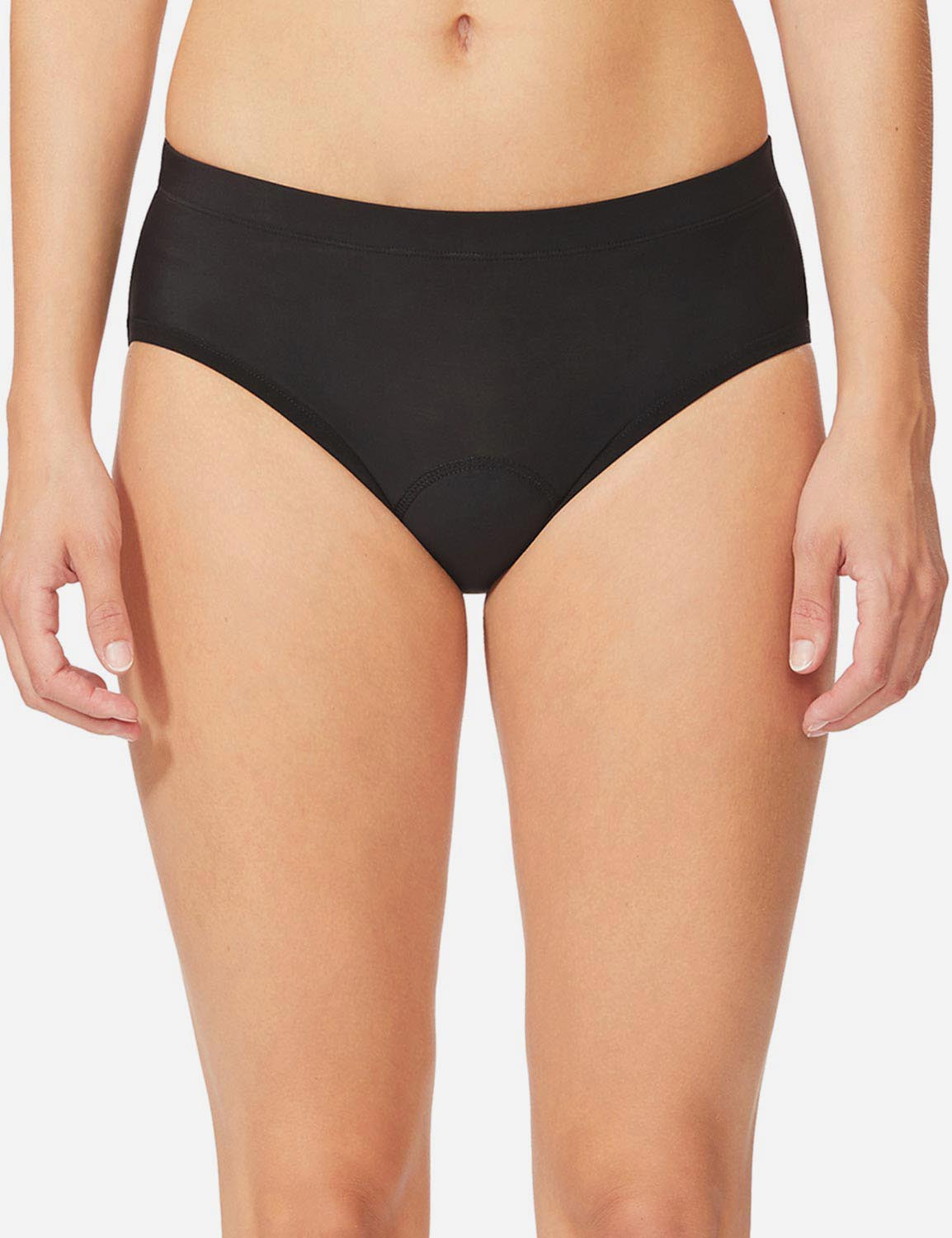 BALEAF Women's 3D Chamois Padded Female Ergonomic Cycling Underwear aai061 Black Front