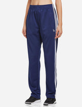 Baleaf Women's Active Stripe Side Loose Leg Pocketed Casual Joggers abd316 Navy/White Front