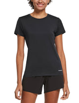 Women's Short-Sleeve Quick-Dry Crewneck Running Shirt