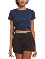 Women's Short-Sleeve Quick-Dry Crewneck Running Shirt