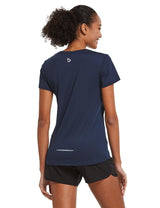Women's Short-Sleeve Quick-Dry Crewneck Running Shirt