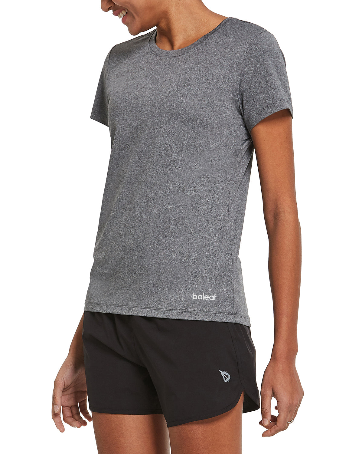 Women's Short-Sleeve Quick-Dry Crewneck Running Shirt