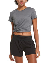 Women's Short-Sleeve Quick-Dry Crewneck Running Shirt
