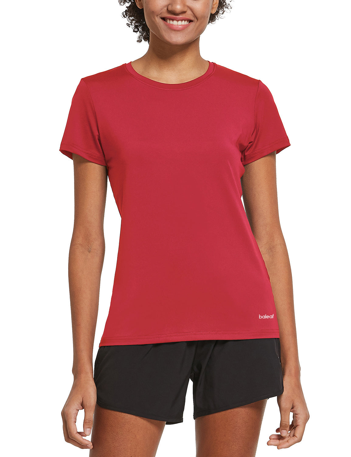 Women's Short-Sleeve Quick-Dry Crewneck Running Shirt
