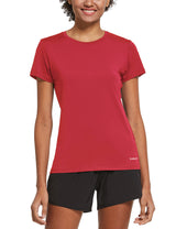 Women's Short-Sleeve Quick-Dry Crewneck Running Shirt