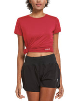 Women's Short-Sleeve Quick-Dry Crewneck Running Shirt