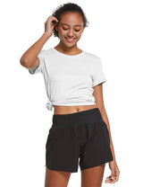 Women's Short-Sleeve Quick-Dry Crewneck Running Shirt